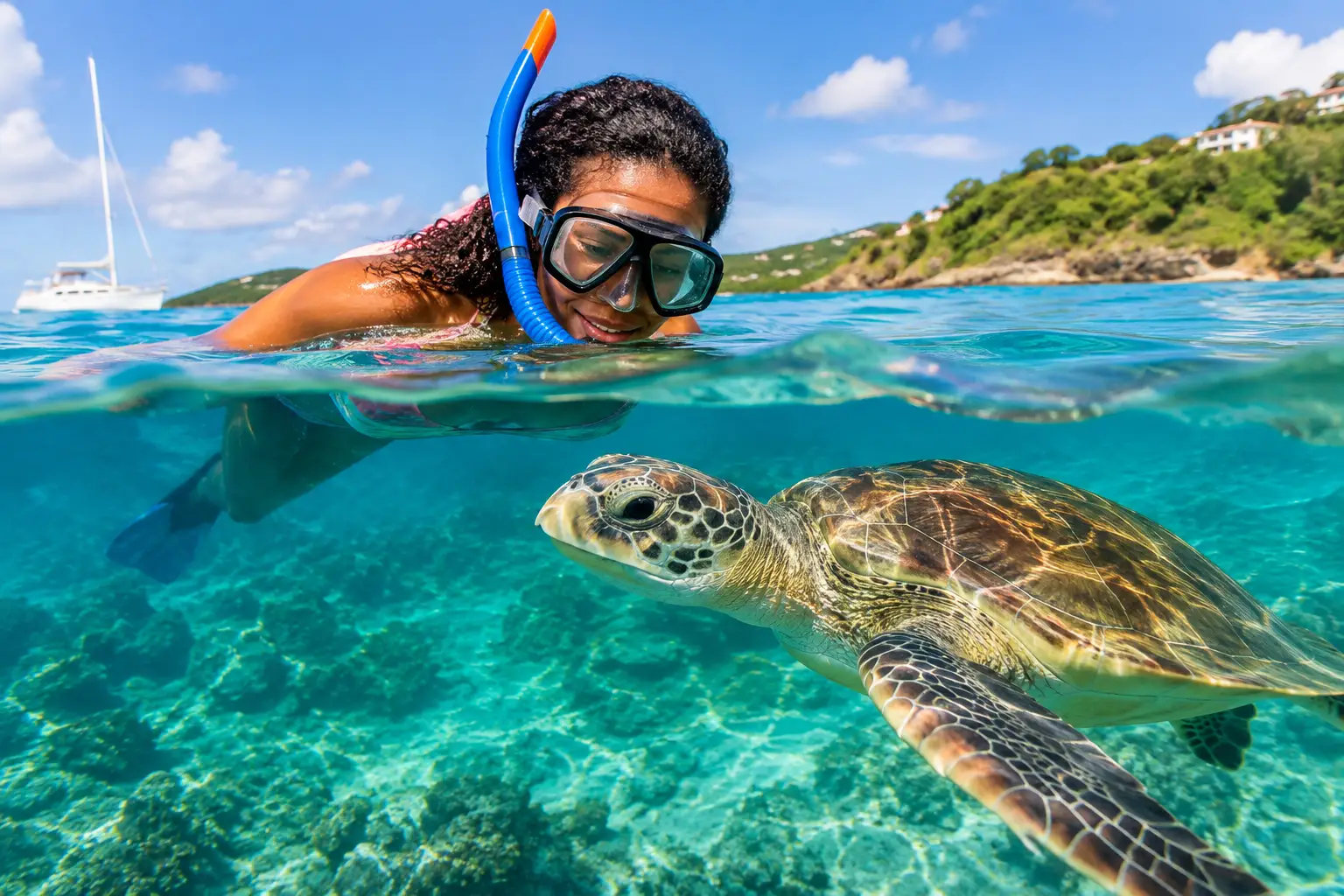 Turtle Snorkel Itineraries for St. Thomas